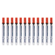 12 Pc orange Brockmark Classic Industrial Paint Marker Pen Auto Construction Art