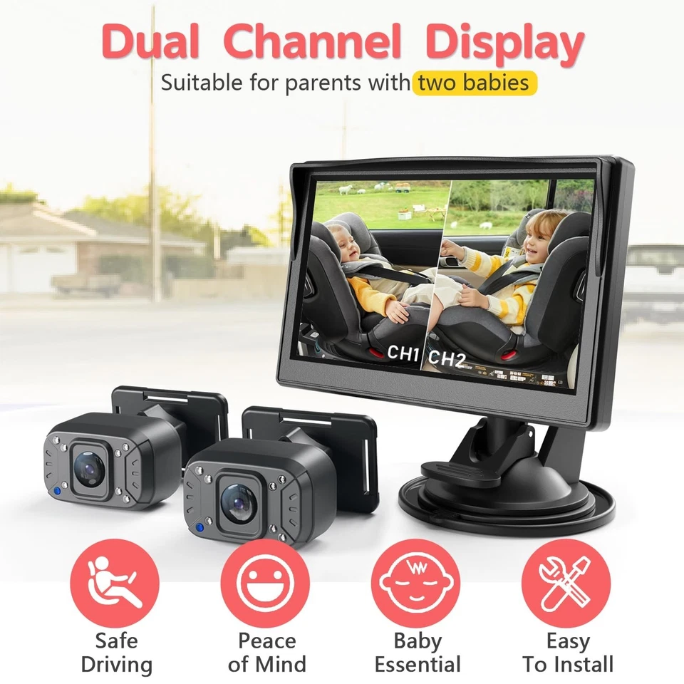 Family-Friendly Dual Channel Baby Car Camera - Image 4 of 4