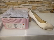 Rainbow Club Grace Brautschuhe Hochzeit Damen Pumps Gr. 39 Creme Ivory Satin