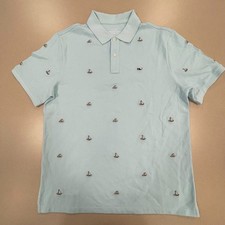 Vineyard Vines Embroidered Heritage 100 Cotton Pique Polo, Med - NWOT