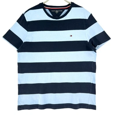 Tommy Hilfiger T-Shirt Col Rond Homme Bleu Manches Courtes Taille M - Photo 1/4