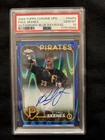 2024 Topps Chrome UPD Auto Paul Skenes #RA-PS BlueRayWave Refractor /150  PSA 10