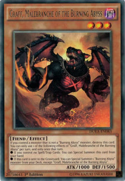 YuGiOh Graff, Malebranche of the Burning Abyss DUEA-EN083 Rare Englisch Good 1st