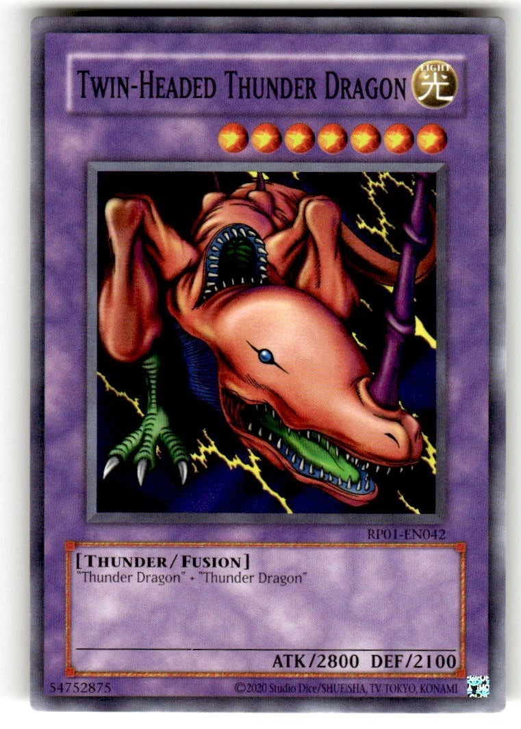 Twin-Headed Thunder Dragon RP01-EN042 Retro Pack for sale | eBay