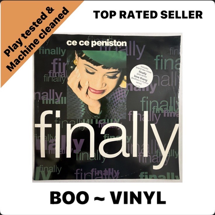 Ce Ce Peniston – Finally 12"" Vinyl AMY858 1992 House 3 Tracks Classic! EX / VG+
