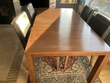 Ercol Modern Walnut Extending 4-6 Seater Dining table only 180cmx 95cm +90cm ext