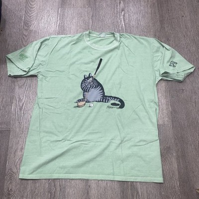 B. KLIBAN CATS Vintage Golf Putt Mouse Crazy Shirts Key Lime Green Dye Sz 2XL