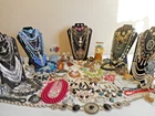 Huge 215 Pc Lot Vtg/Now CostumeJewelry ALL WEARABLE ManySigned/Rhinestones 10+Lb