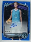 Ace Flagg 2025-26 Bowman Chrome 1st Auto Blue Mega Box Refractor /150 #CPA-AF RC
