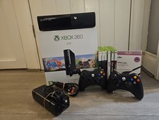 Xbox 360 E 500GB Boxed Special Edition  Console Bundle 2x Controllers 6x Games.