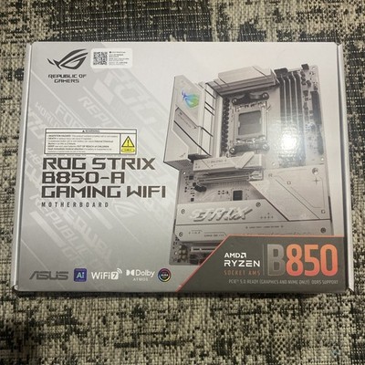 ASUS ROG Strix B850-A GAMING WIFI 7 Motherboard AM5 ATX DDR5 White - VG
