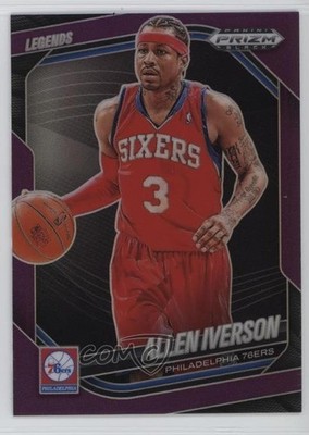 2024-25 Panini Prizm Black Legends Purple 54/99 Allen Iverson #262 HOF 00y3