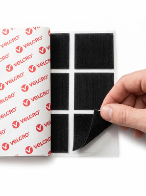 VELCRO  Selbstklebende Klettpads Quadratisch Klebeverschlüsse 15mm-150mm