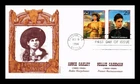 DR JIM STAMPS US COVER ANNIE OAKLEY & NELLIE CASHMAN LEGENDS OF WEST FDC COMBO