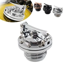 Motorcycle Fuel Tank Cover Gas Oil Cap Fit Harley Touring Sportster Dyna Softail