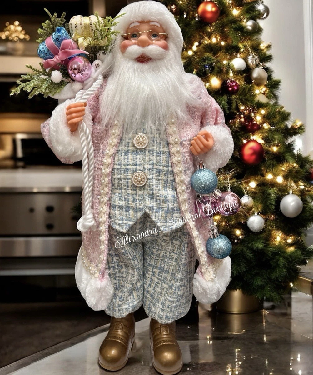 Blue Santa Seasonal Figurines for sale | eBay