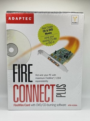 Adaptec FireConnect Plus AFW-4300A iEE-1394 PCI 3-port Firewire Card New/Sealed