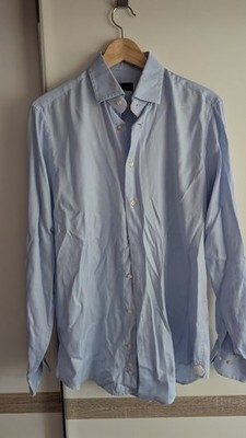 Windsor Hemd Herren Gr 39/15,5 Blau Langarm