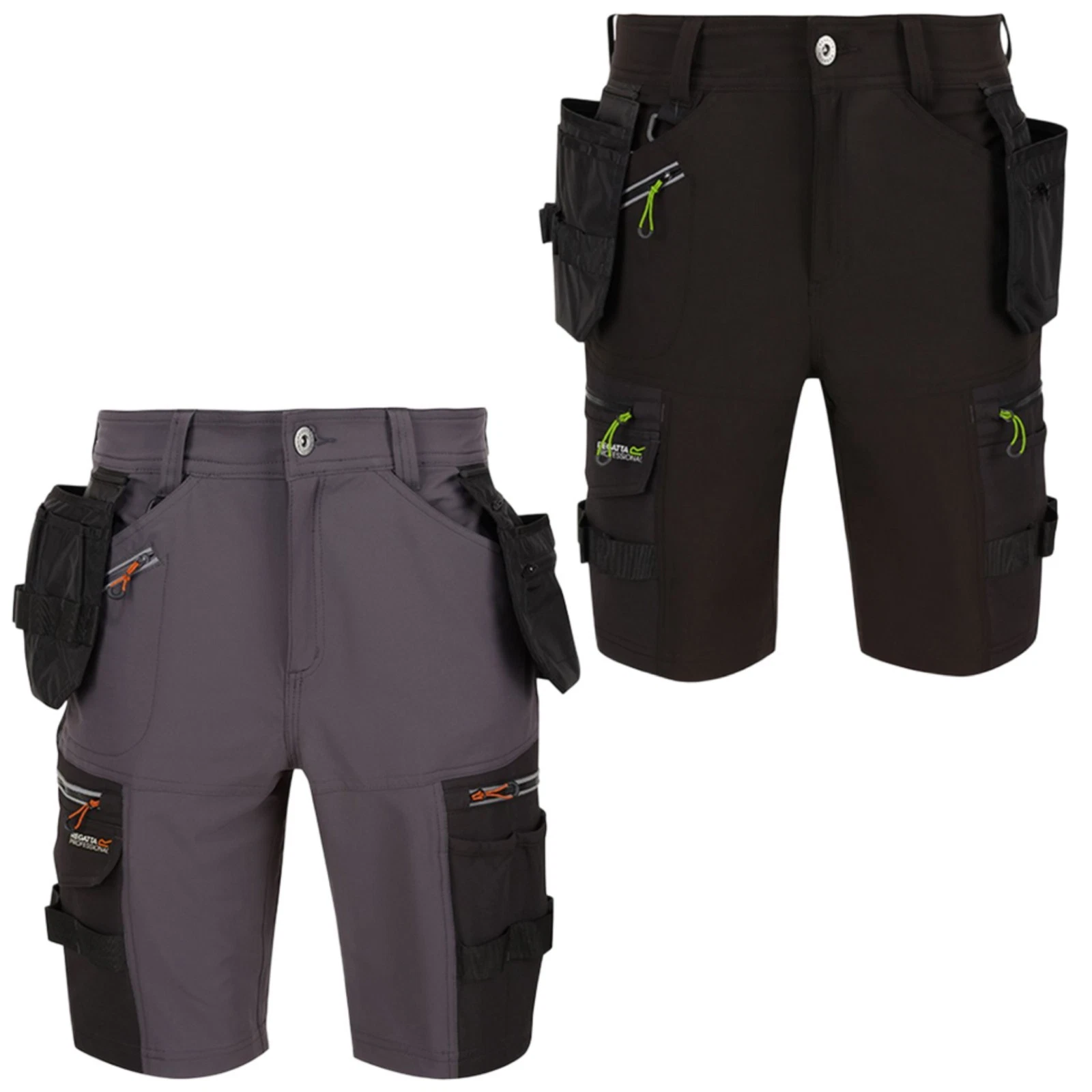 Mens Regatta Infiltrate Holster Multi-Pocket Work Shorts Waist Sizes 28" to 46"