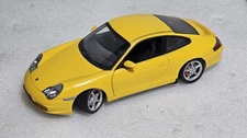 RARE 1/18 AUTOart Porsche 911 Carrera Coupe Yellow Diecast. New, No Box