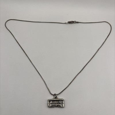 José Bali Street Car Sterling, Silver Pendant  and Chain 18''