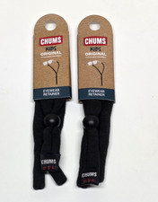 CHUMS Kids Eyewear Retainers 2-Pack Black Adjustable NWT