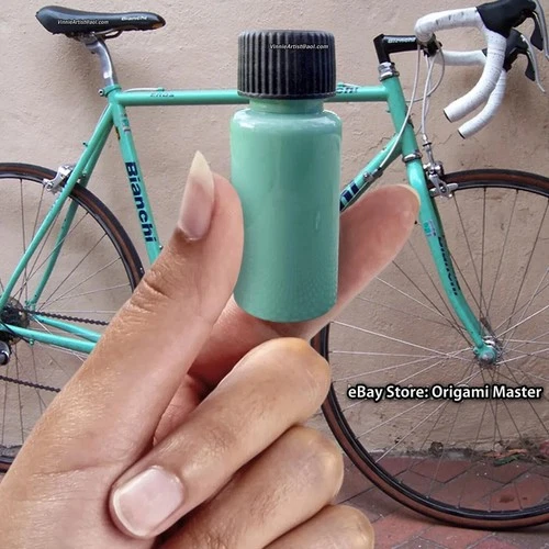 Touch-up Paint for the Bianchi Eros Road Bike 15ml Celeste Green Touch Up