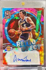 2021-22 Spectra Jerry West Retrospect Cracked Ice Prizm Auto Card /75 Lakers