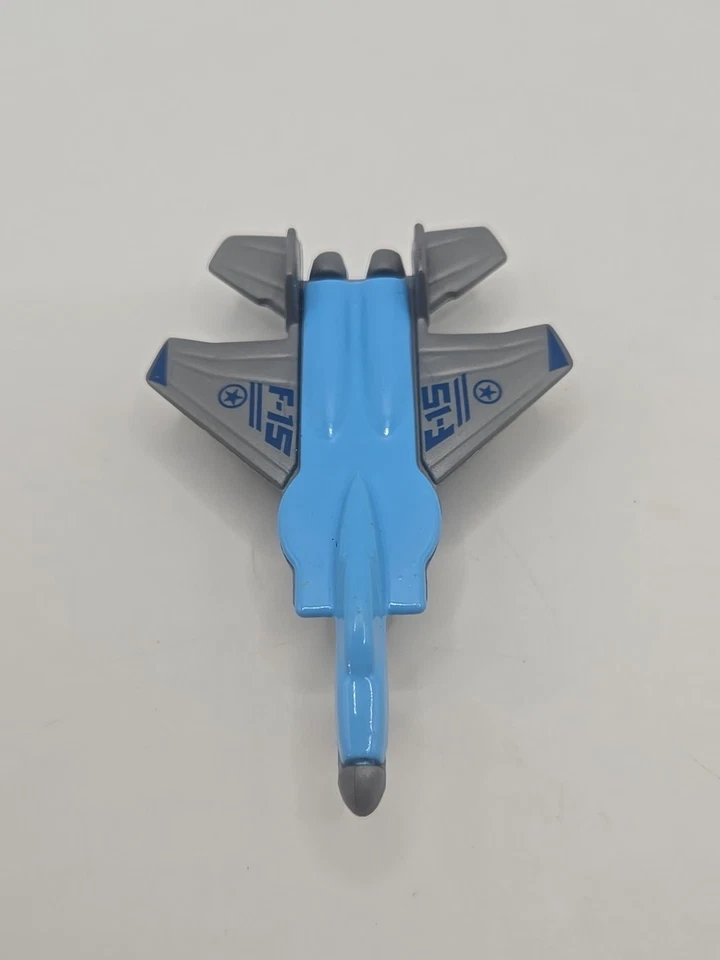 Galoob Micro Machines F-15 Eagle Fighter Jet Toy Aircraft White/Gray 3" Vintage - Image 3 of 4