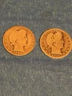 (2) Barber Head Quarters 1900 & 1916d Silver Coins