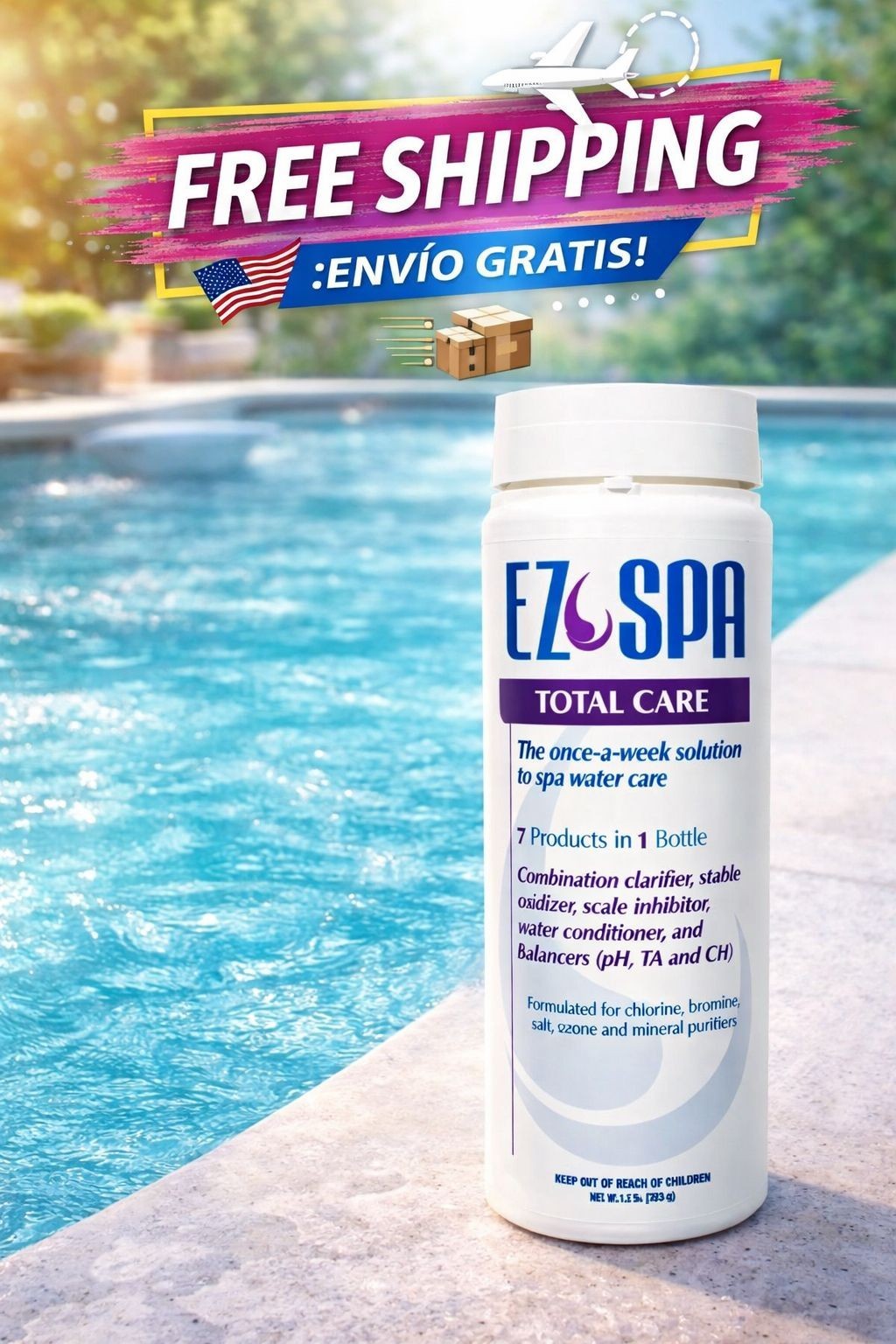 Ez Spa Total Care Complete Spa Maintenance 2 Lb