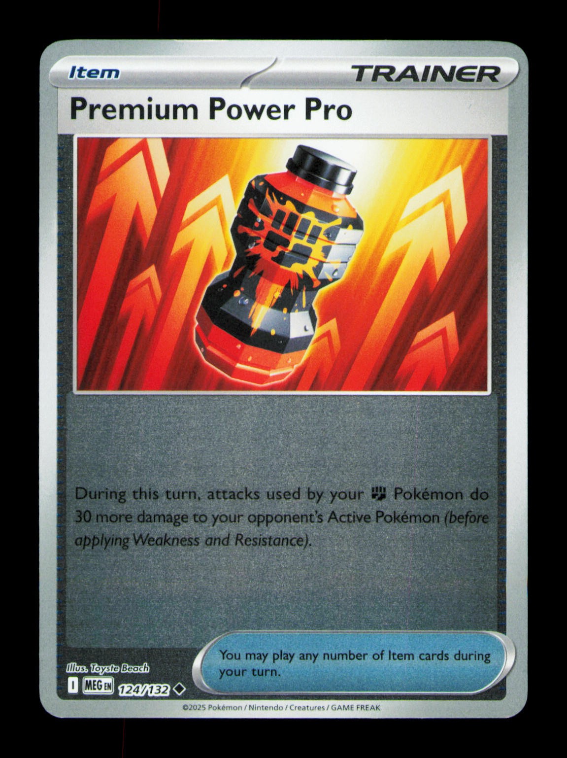 Premium Power Pro Reverse Holofoil Uncommon ME01: Mega Evolution 124/132 NM