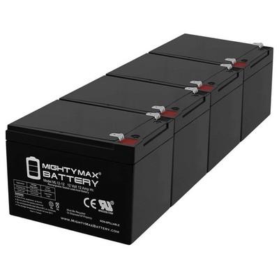 Mighty Max 12V 12AH Replaces Challenger X Recreational Scooter #J750 - 4 Pack