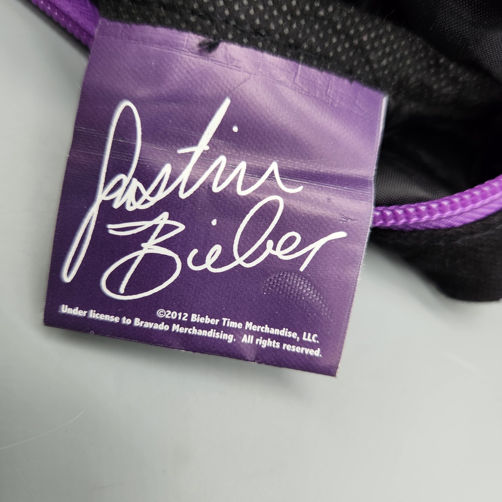 Justin Bieber Fever Bag Purse Shoulder Bag Zip 2012 Bieber Time Merchandise HTF