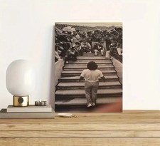 MARADONA INGRESSO ESORDIO SAN PAOLO STAMPA SU TELA