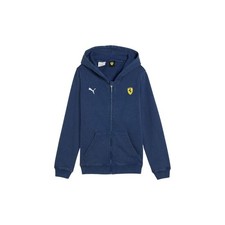 PUMA Scuderia Ferrari Sportswear Hooded Sweat Full Zip Jacket Youth Boys Blue Ca