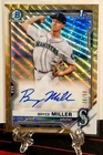 2021 Bryce Miller 1st Bowman Draft Chrome Goldwave 38/50 Refractor Auto