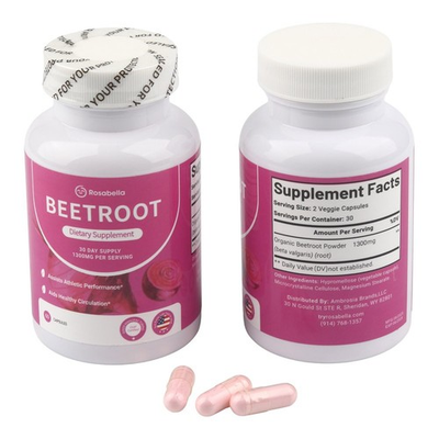 #ad 2BOTTLES Capsules Rosabella Supports Blood Pressure 60Ct Organic BeetRoot Powder $19.84