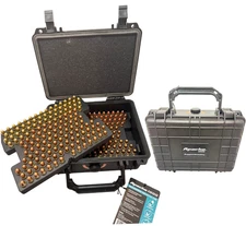 9mm Ammo Box 300 Round Black Storage Carrying Case  Box Lockable WeatherProof