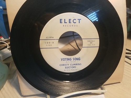 CHRISTY CUMMINS VOTING SONG / VOTE YES ON PROPOSITION LOVE. fuzz garage soul - Picture 2 of 2