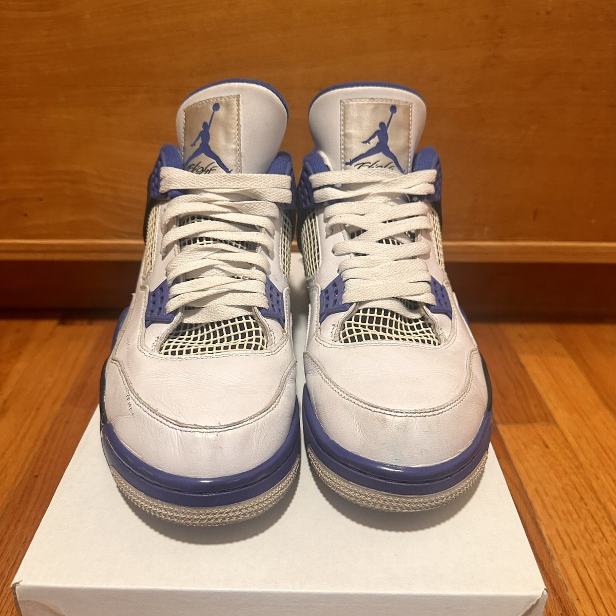 Air Jordan 4 IV Motosports Retro 2017 Sz 11 Mens Basketball Shoes Sneakers White Jordan 4 Retro PS  main image 2