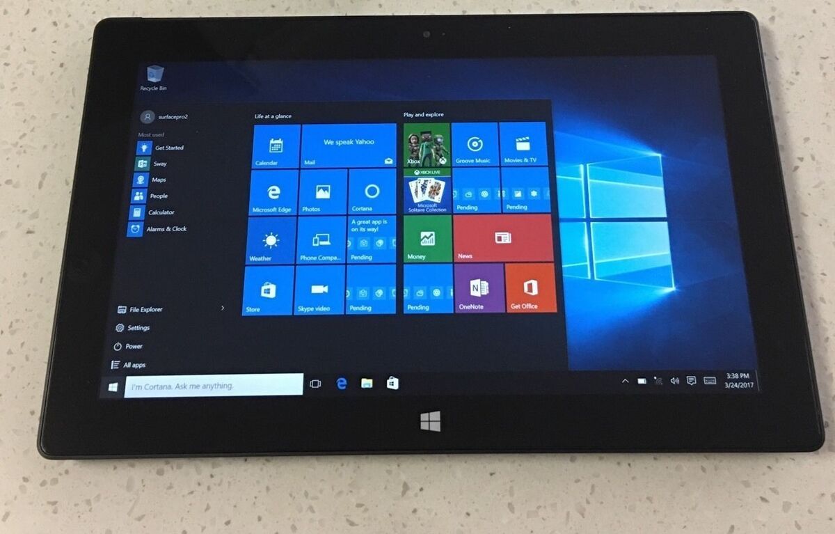 Microsoft Surface PRO 1 i5-3317U 128GB 4GB RAM 10.6 Microsoft Surface PRO 1 i5-3317U 128GB 4GB RAM 10.6