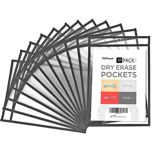 Dry Erase Pockets Reusable Plastic Sleeves Shop Holder 10.2×14 - View #4
