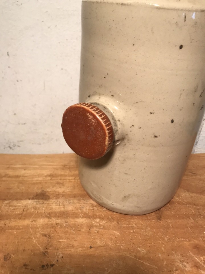 Vintage Stoneware Glazed Hot Water Bottle eBay