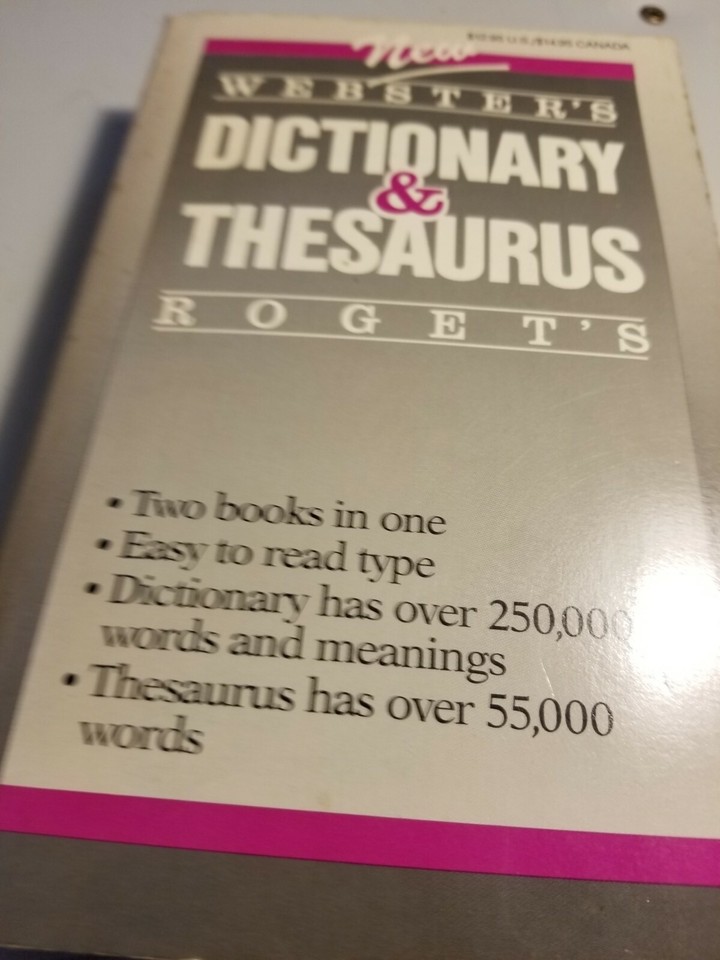 sters Dictionary Thesaurus 1988 vtg eBay