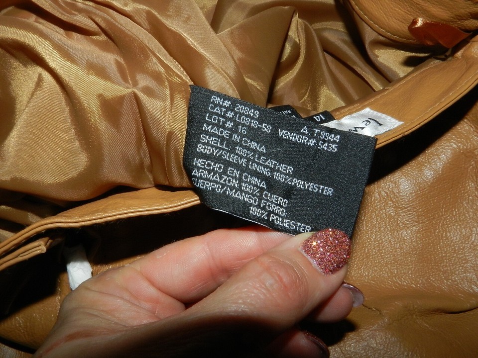 Lew Magram Collection Womens NWT Camel 100 Leather Lined Slit Midi Skirt 14 eBay