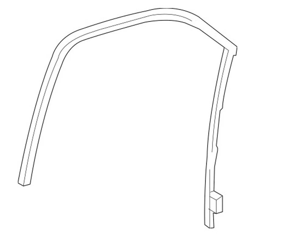 Passenger Front Door Window Weatherstrip Escalade Silverado Sierra Tahoe Yukon - Image 4 of 4