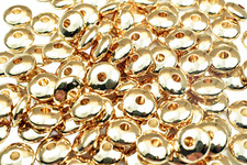 18K Gold Filled EP Rondelle Plain Spacer Beads Findings 8x3mm/6x3mm