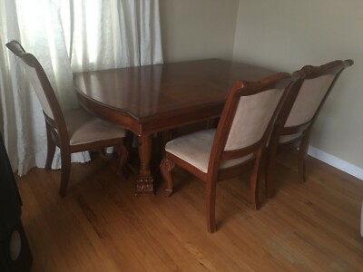 Dining Living Room Set Carved Solid Wood Ebay