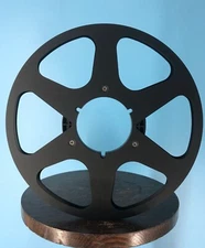 Burlington Recording 1/4"x10.5" SCOTCH BLACK Vintage NAB Metal Reel Black Box 